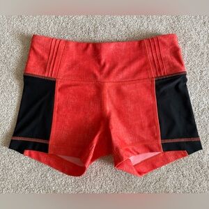 Reflex Orange and Black Athletic Shorts